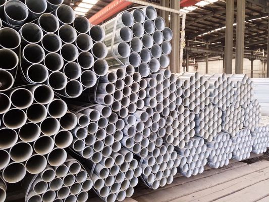 6m 12m Hot Dip Galvanized Scaffolding Tube ซินก์ 40-600 กรัม/เมตร2